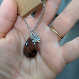 Mahogany Obsidian Anklet
