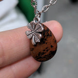 Mahogany Obsidian Anklet