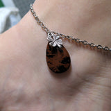 Mahogany Obsidian Anklet