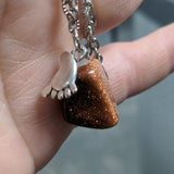 Goldstone Anklet