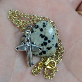 Dalmatian Jasper Anklet