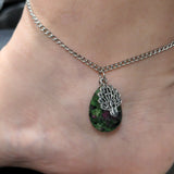 Ruby Zoisite Anklet