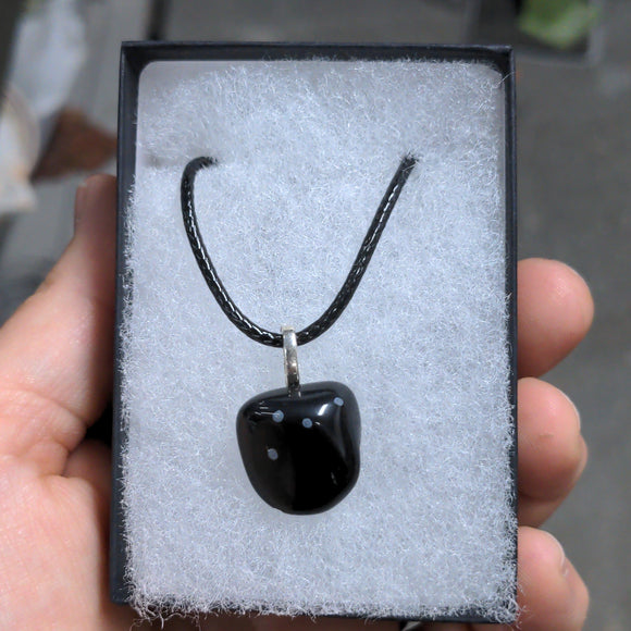 Snowflake Obsidian Necklace