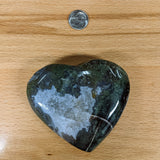 Moss Agate Heart - MJ Rocks and Gems